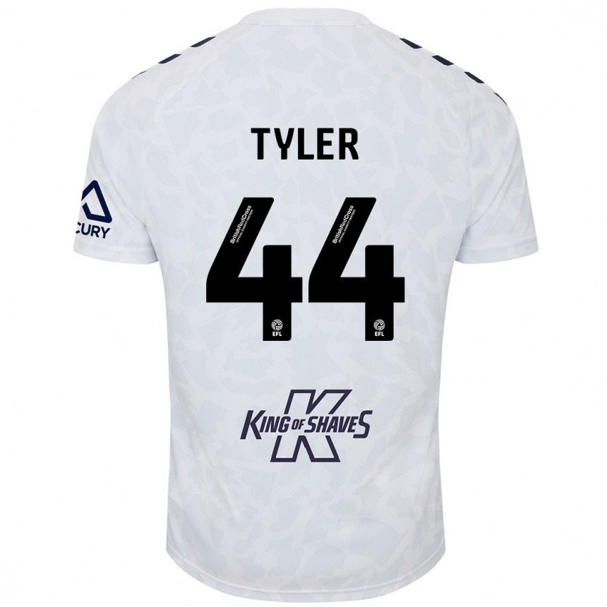 Niño Fútbol Camiseta Cian Tyler #44 Blanco 2ª Equipación 2024/25 México