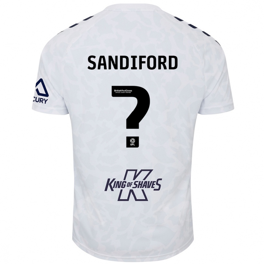 Niño Fútbol Camiseta Greg Sandiford #0 Blanco 2ª Equipación 2024/25 México