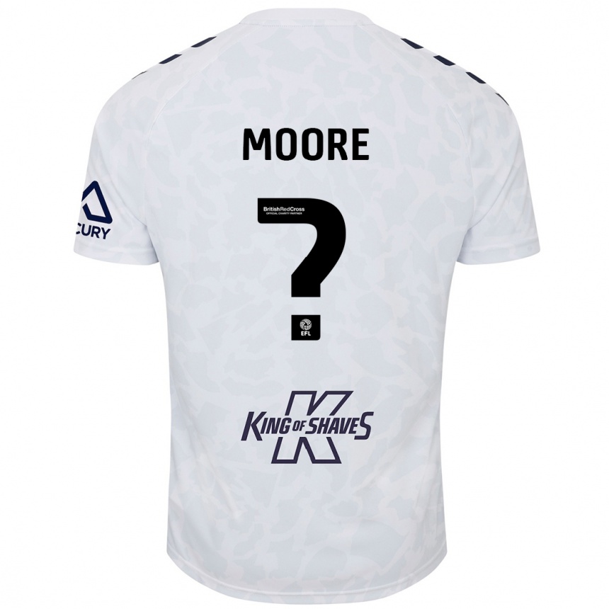 Niño Fútbol Camiseta Isaac Moore #0 Blanco 2ª Equipación 2024/25 México