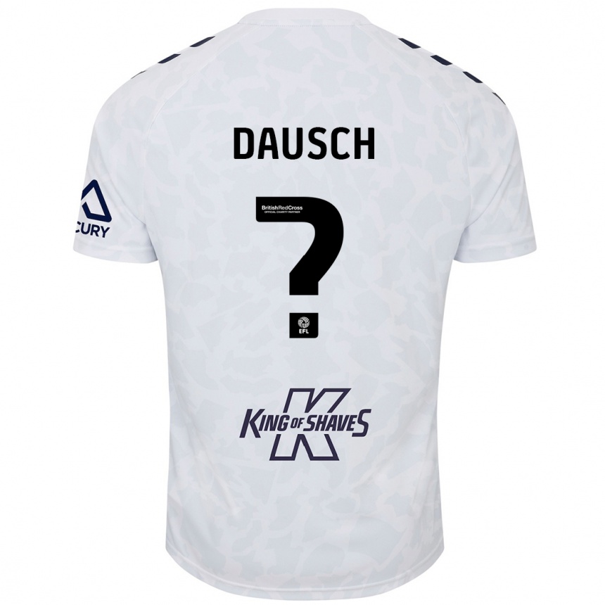 Niño Fútbol Camiseta Aiden Dausch #0 Blanco 2ª Equipación 2024/25 México