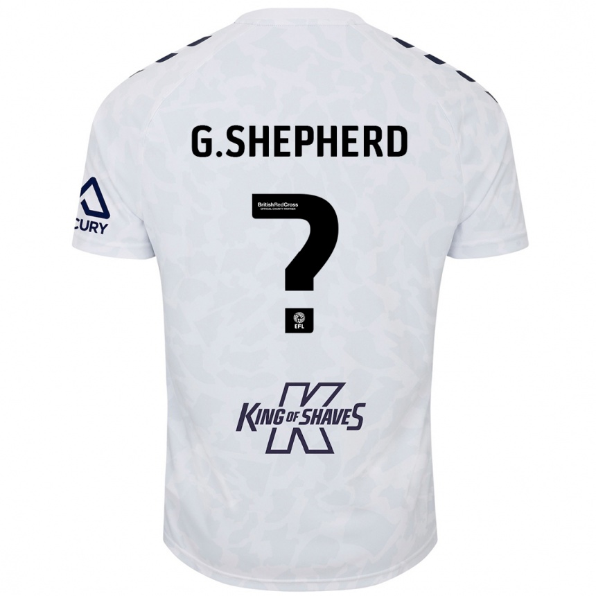 Niño Fútbol Camiseta George Shepherd #0 Blanco 2ª Equipación 2024/25 México