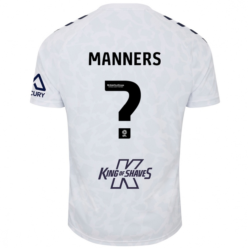 Niño Fútbol Camiseta Charlie Manners #0 Blanco 2ª Equipación 2024/25 México