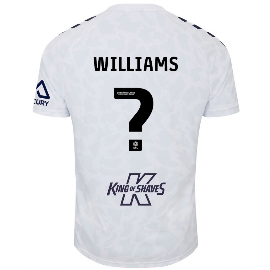 Niño Fútbol Camiseta Thomas Williams #0 Blanco 2ª Equipación 2024/25 México