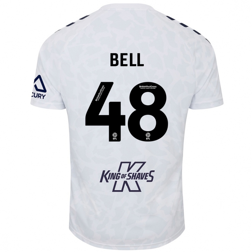 Niño Fútbol Camiseta Luke Bell #48 Blanco 2ª Equipación 2024/25 México