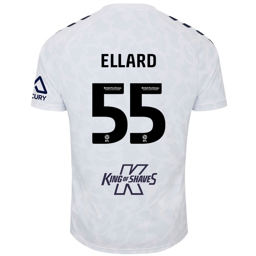 Niño Fútbol Camiseta Aston Ellard #55 Blanco 2ª Equipación 2024/25 México