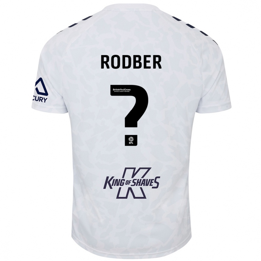 Niño Fútbol Camiseta Samuel Rodber #0 Blanco 2ª Equipación 2024/25 México