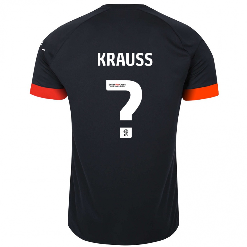 Niño Fútbol Camiseta Tom Krauß #0 Negro Naranja 2ª Equipación 2024/25 México