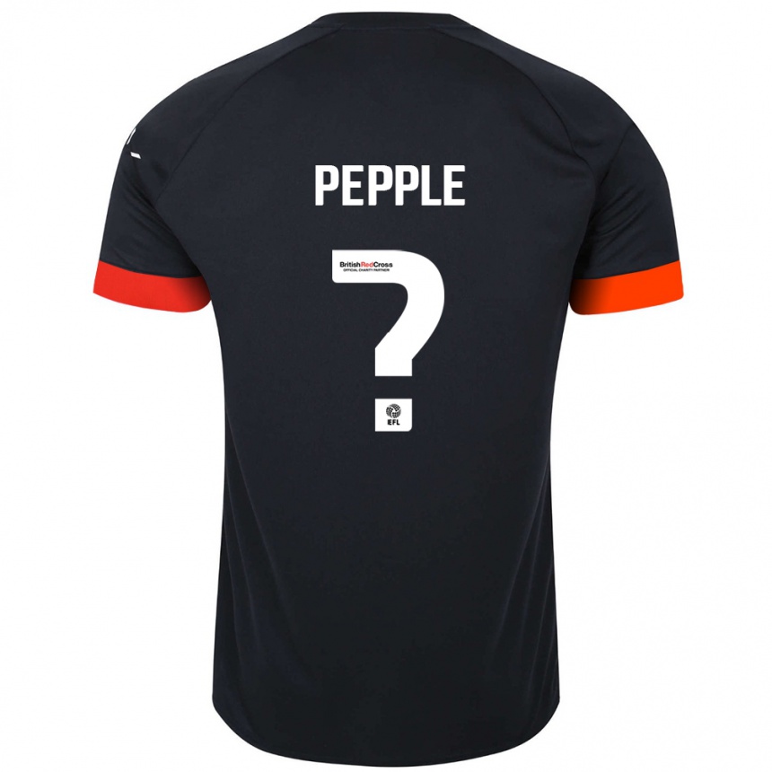 Niño Fútbol Camiseta Aribim Pepple #0 Negro Naranja 2ª Equipación 2024/25 México