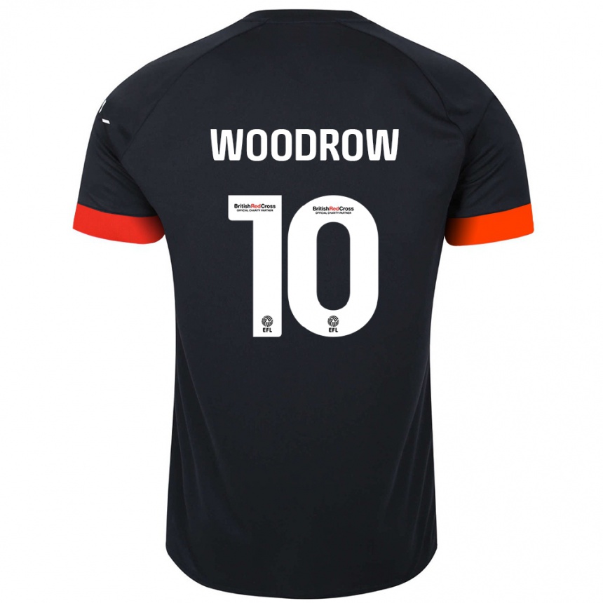 Niño Fútbol Camiseta Cauley Woodrow #10 Negro Naranja 2ª Equipación 2024/25 México