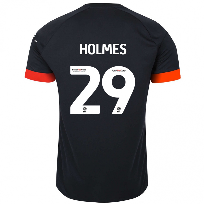 Niño Fútbol Camiseta Tom Holmes #29 Negro Naranja 2ª Equipación 2024/25 México