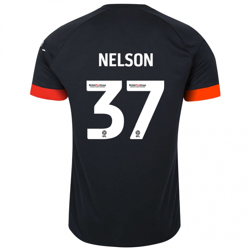 Niño Fútbol Camiseta Zack Nelson #37 Negro Naranja 2ª Equipación 2024/25 México