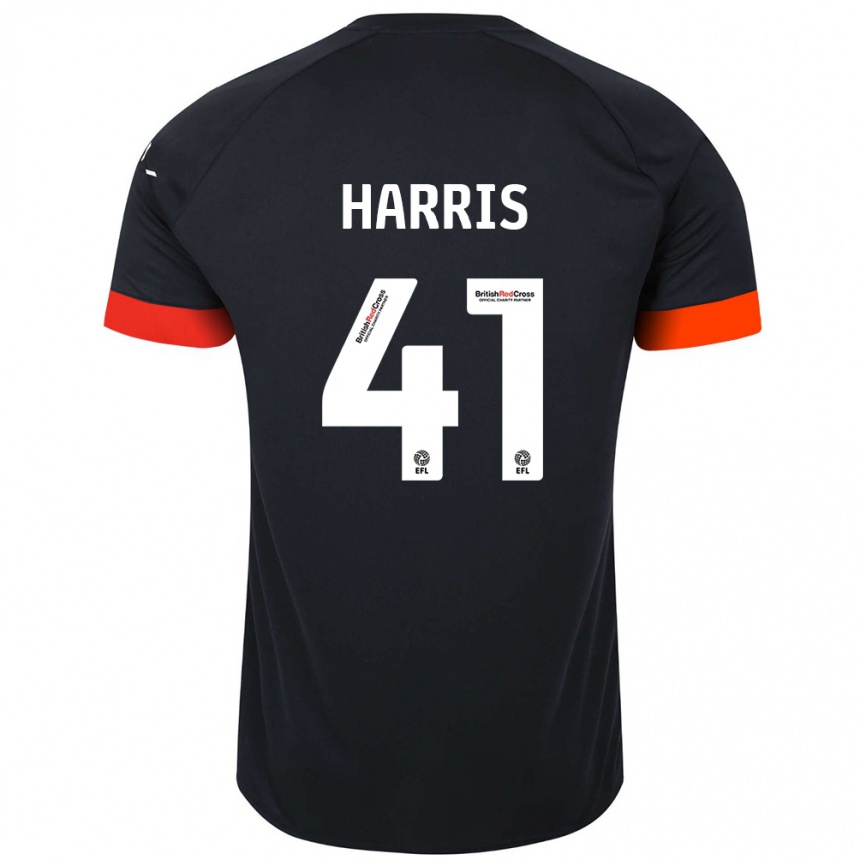 Niño Fútbol Camiseta Taylan Harris #41 Negro Naranja 2ª Equipación 2024/25 México