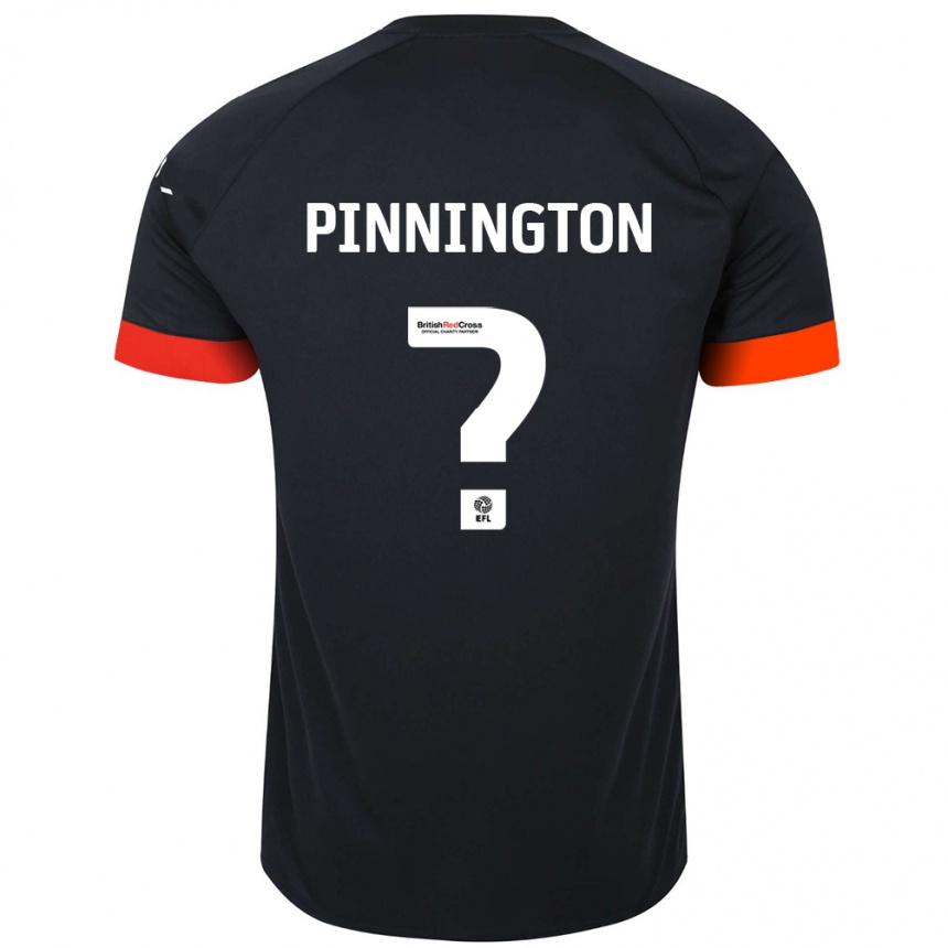 Niño Fútbol Camiseta Jacob Pinnington #0 Negro Naranja 2ª Equipación 2024/25 México