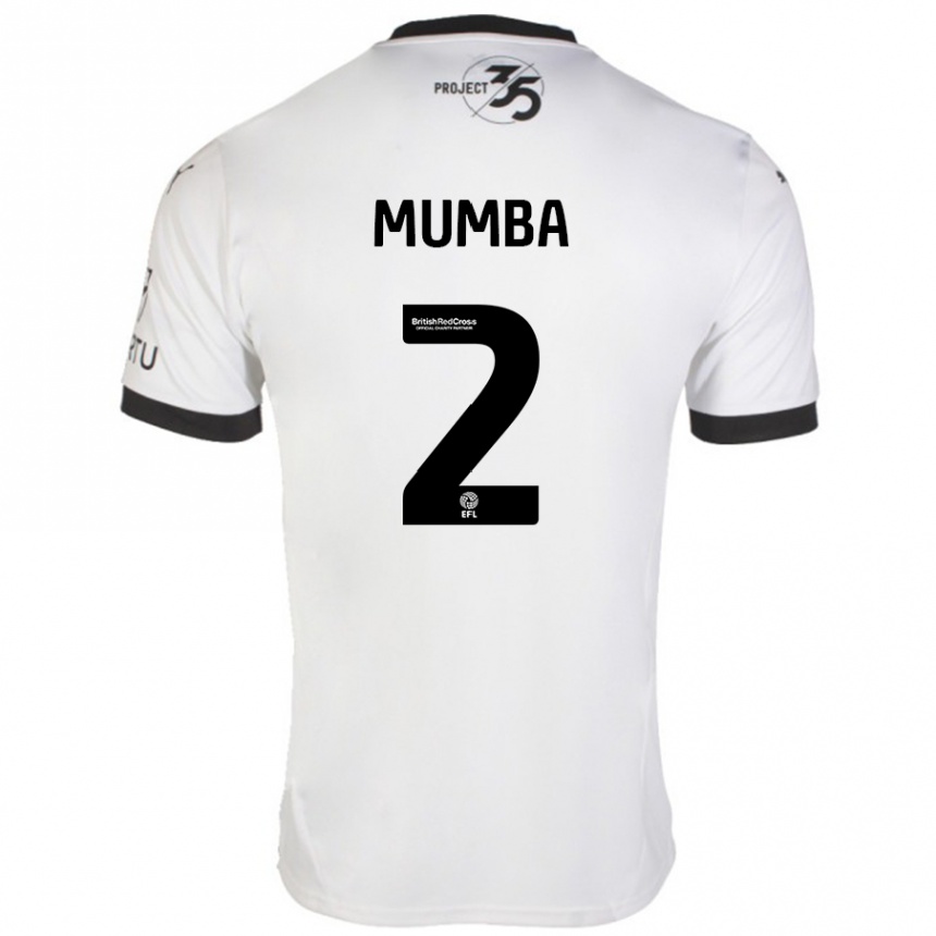 Niño Fútbol Camiseta Bali Mumba #2 Blanco Negro 2ª Equipación 2024/25 México