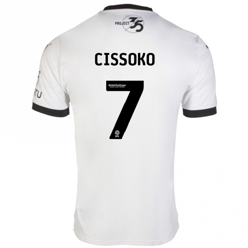 Niño Fútbol Camiseta Ibrahim Cissoko #7 Blanco Negro 2ª Equipación 2024/25 México