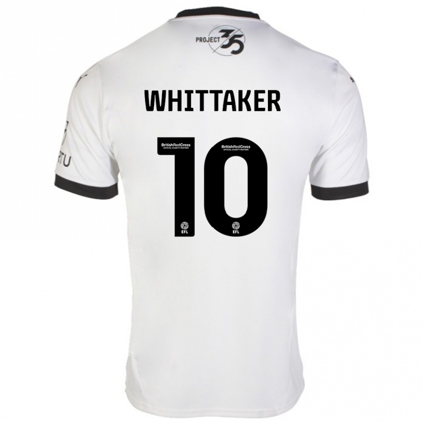 Niño Fútbol Camiseta Morgan Whittaker #10 Blanco Negro 2ª Equipación 2024/25 México