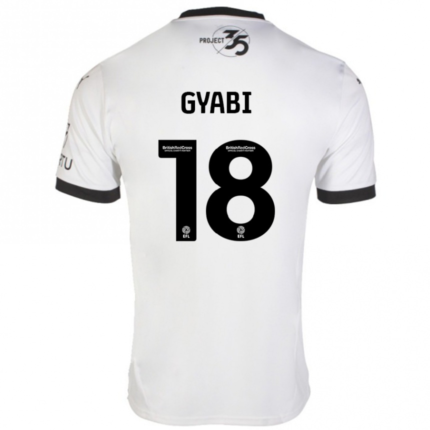 Niño Fútbol Camiseta Darko Gyabi #18 Blanco Negro 2ª Equipación 2024/25 México