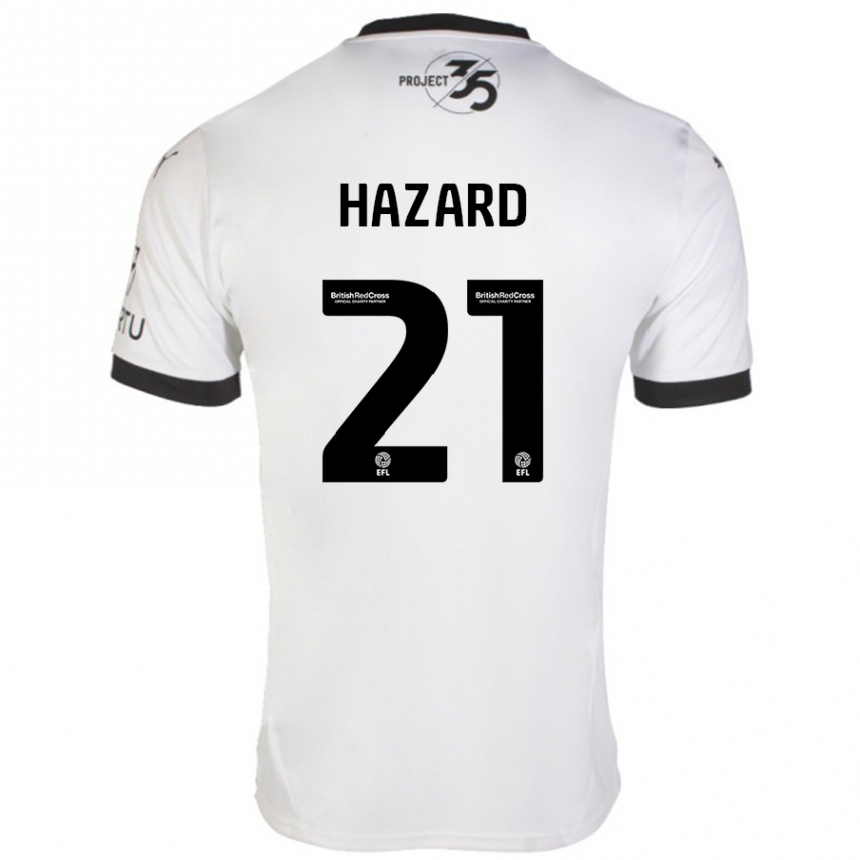 Niño Fútbol Camiseta Conor Hazard #21 Blanco Negro 2ª Equipación 2024/25 México