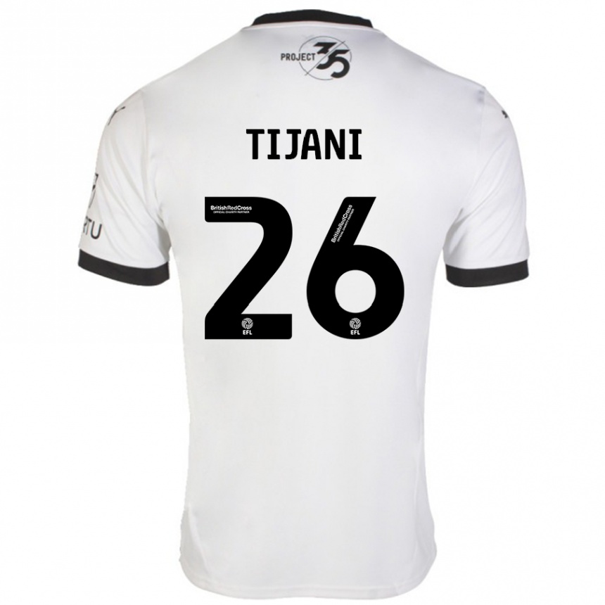 Niño Fútbol Camiseta Muhamed Tijani #26 Blanco Negro 2ª Equipación 2024/25 México