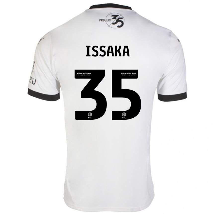 Niño Fútbol Camiseta Freddie Issaka #35 Blanco Negro 2ª Equipación 2024/25 México