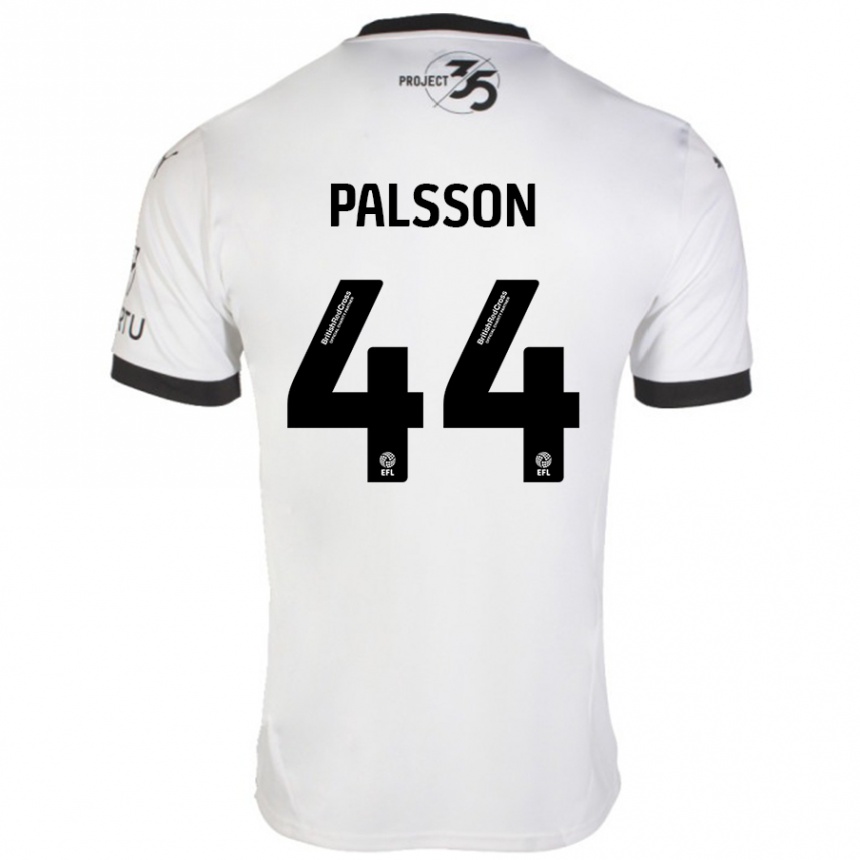 Niño Fútbol Camiseta Victor Pálsson #44 Blanco Negro 2ª Equipación 2024/25 México