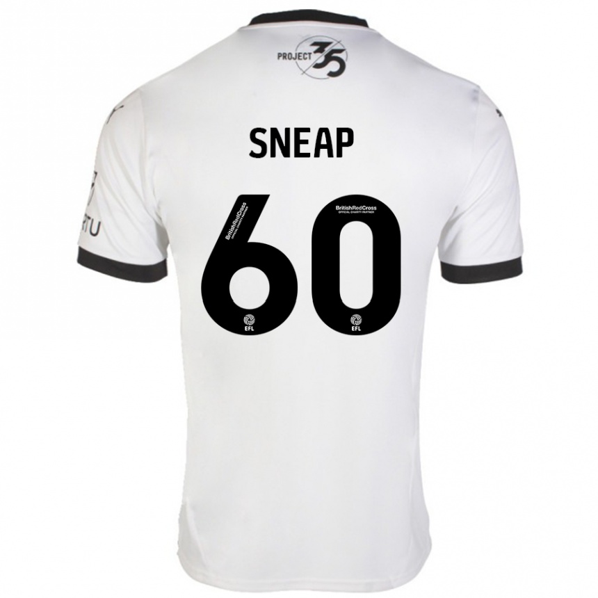 Niño Fútbol Camiseta Harley Sneap #60 Blanco Negro 2ª Equipación 2024/25 México