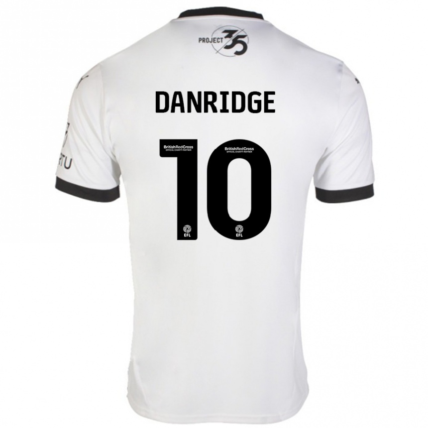 Niño Fútbol Camiseta Rebecca Danridge #10 Blanco Negro 2ª Equipación 2024/25 México