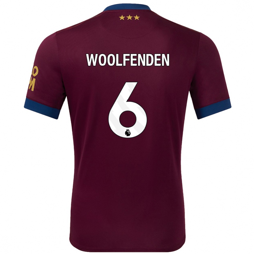 Niño Fútbol Camiseta Luke Woolfenden #6 Marrón 2ª Equipación 2024/25 México