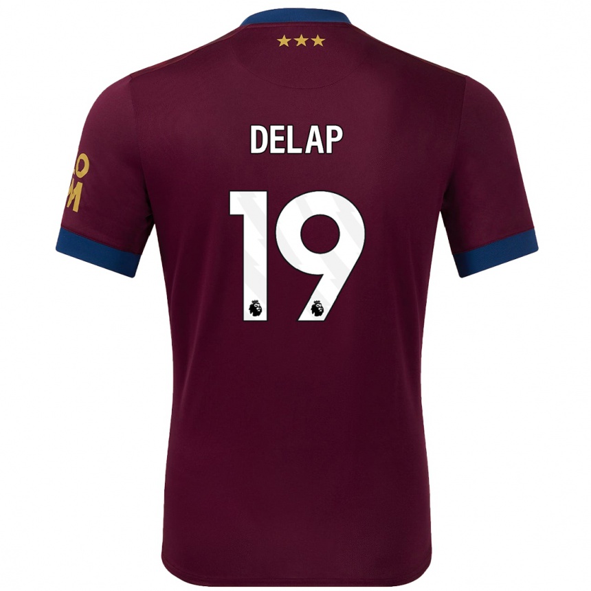 Niño Fútbol Camiseta Liam Delap #19 Marrón 2ª Equipación 2024/25 México