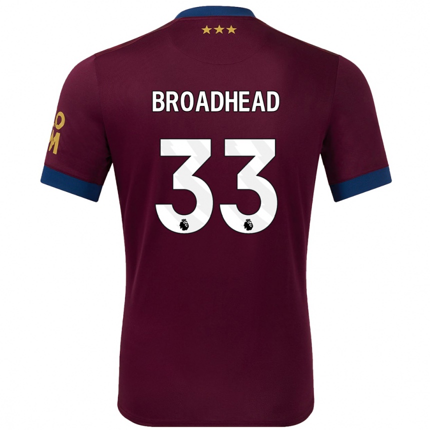 Niño Fútbol Camiseta Nathan Broadhead #33 Marrón 2ª Equipación 2024/25 México