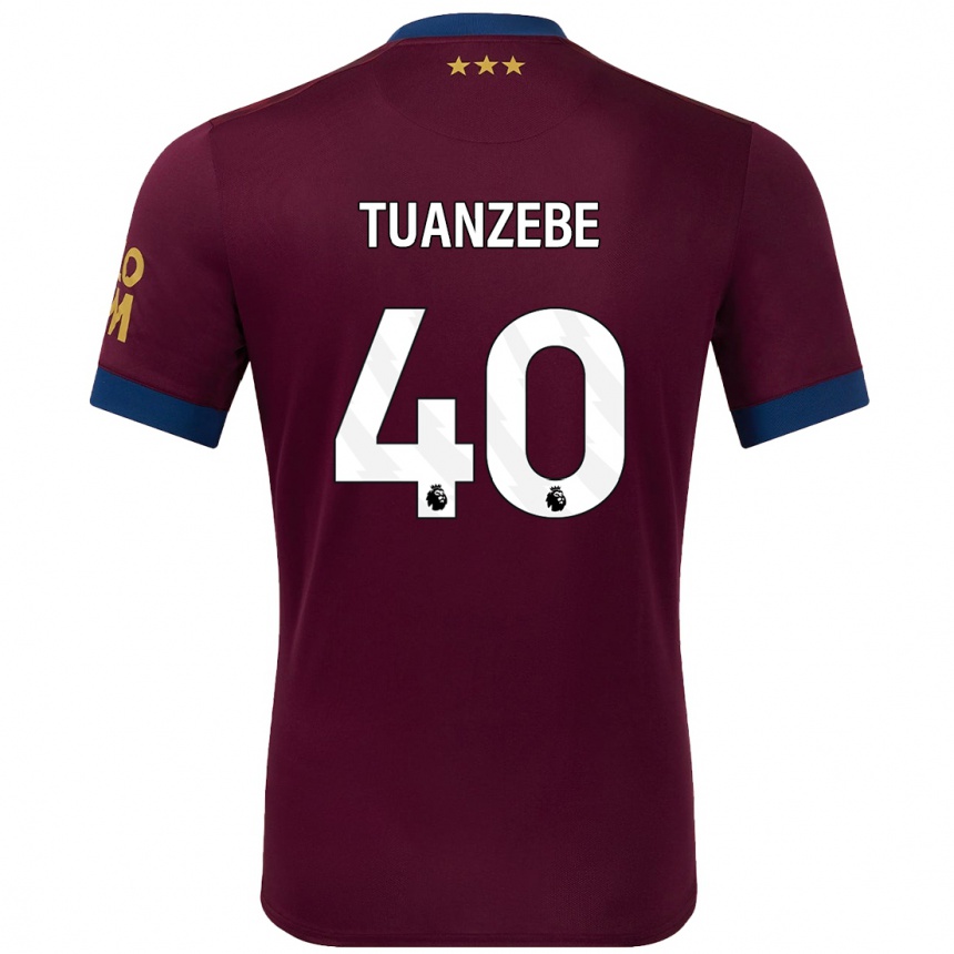 Niño Fútbol Camiseta Axel Tuanzebe #40 Marrón 2ª Equipación 2024/25 México