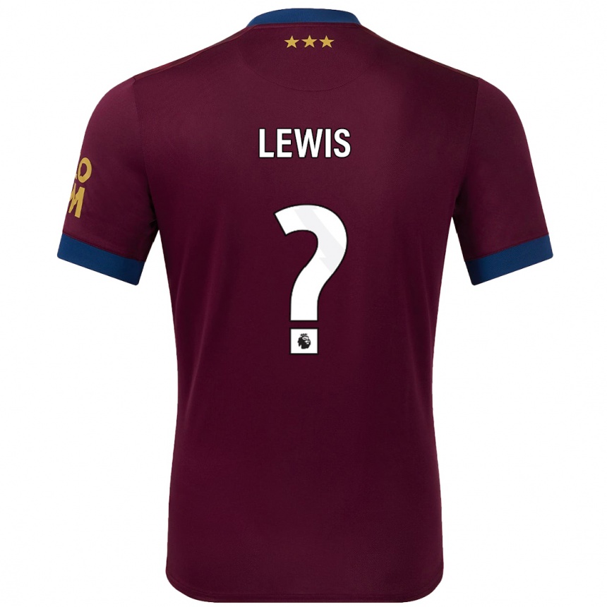 Niño Fútbol Camiseta Josh Lewis #0 Marrón 2ª Equipación 2024/25 México