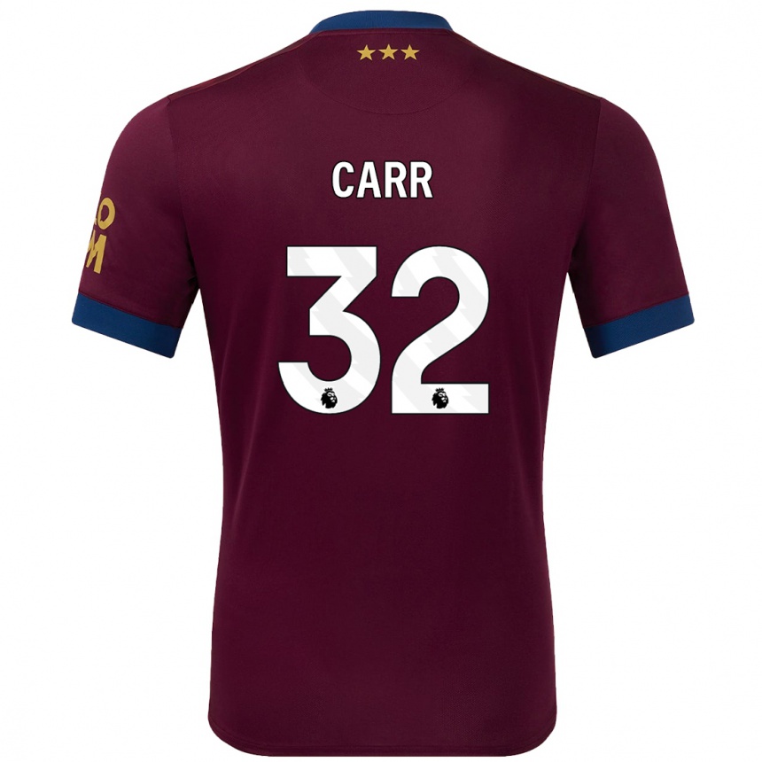 Niño Fútbol Camiseta Ryan Carr #32 Marrón 2ª Equipación 2024/25 México