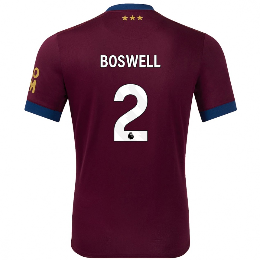 Niño Fútbol Camiseta Maria Boswell #2 Marrón 2ª Equipación 2024/25 México