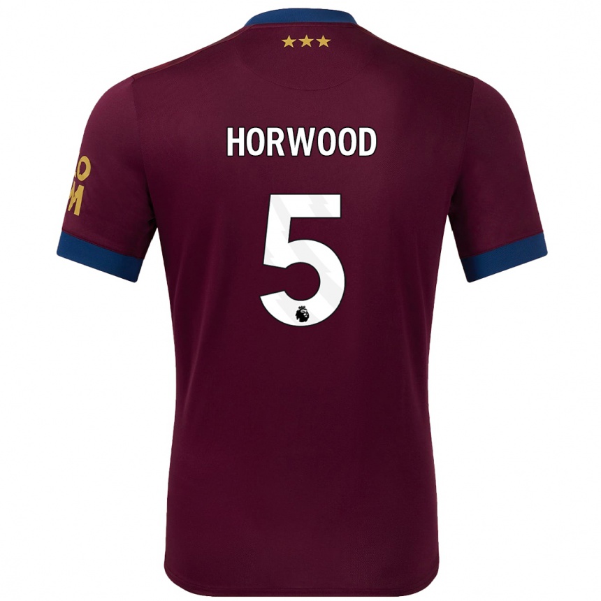 Niño Fútbol Camiseta Bonnie Horwood #5 Marrón 2ª Equipación 2024/25 México