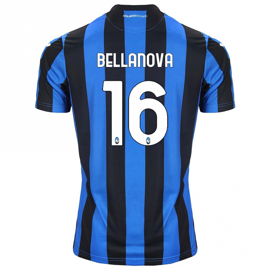 Hombre Fútbol Camiseta Raoul Bellanova #16 Azul Negro 1ª Equipación 2024/25 México