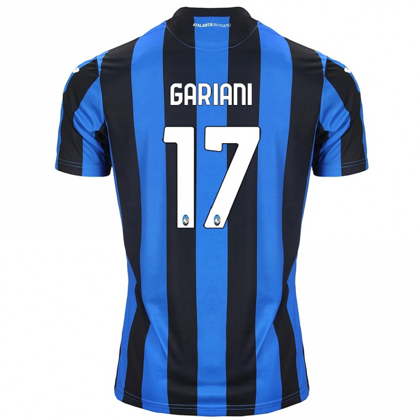 Hombre Fútbol Camiseta Niccolò Gariani #17 Azul Negro 1ª Equipación 2024/25 México