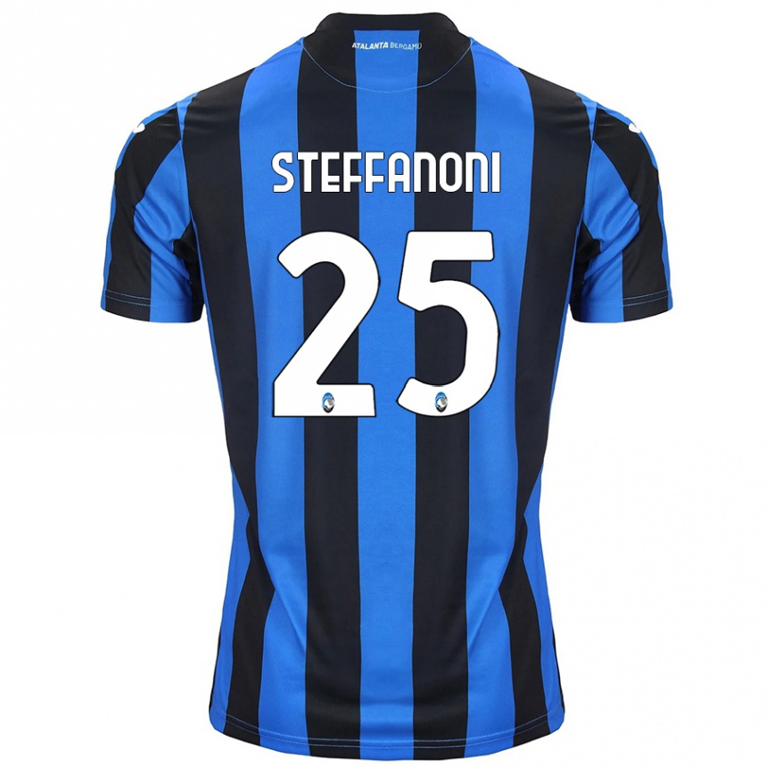 Hombre Fútbol Camiseta Federico Steffanoni #25 Azul Negro 1ª Equipación 2024/25 México