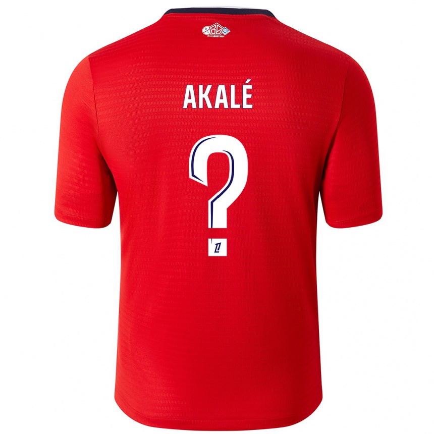 Hombre Fútbol Camiseta Ruben Akalé #0 Rojo Blanco 1ª Equipación 2024/25 México