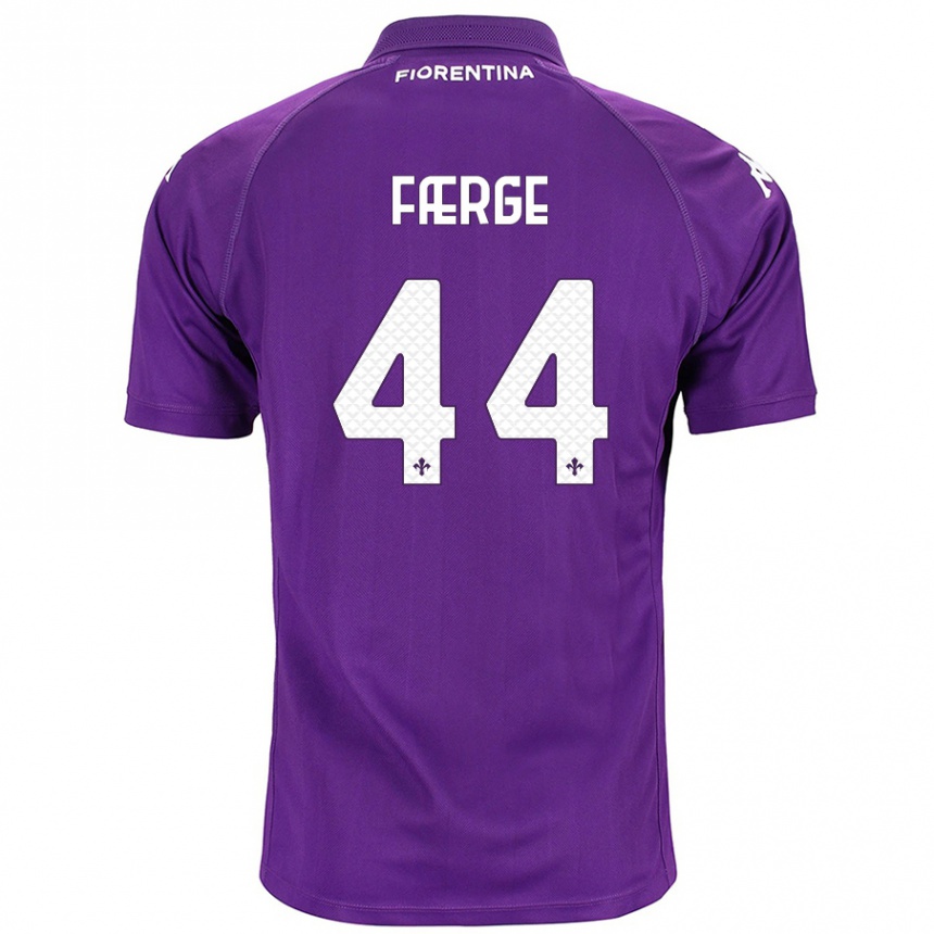 Hombre Fútbol Camiseta Emma Færge #44 Morado 1ª Equipación 2024/25 México