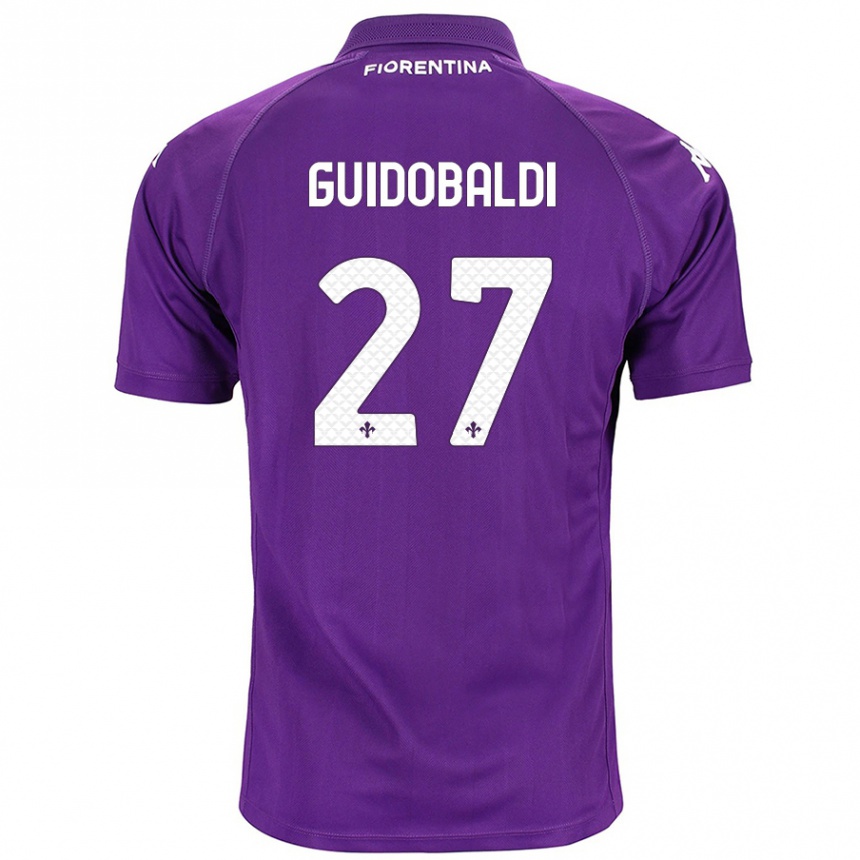 Hombre Fútbol Camiseta Filippo Guidobaldi #27 Morado 1ª Equipación 2024/25 México