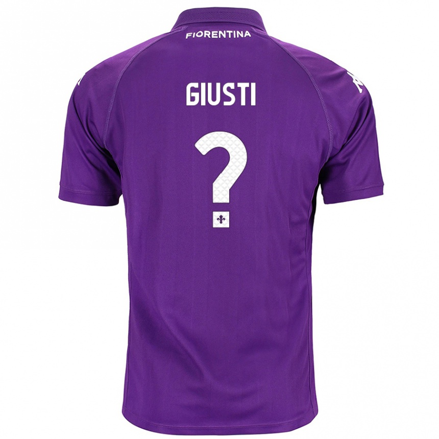 Hombre Fútbol Camiseta Edoardo Giusti #0 Morado 1ª Equipación 2024/25 México