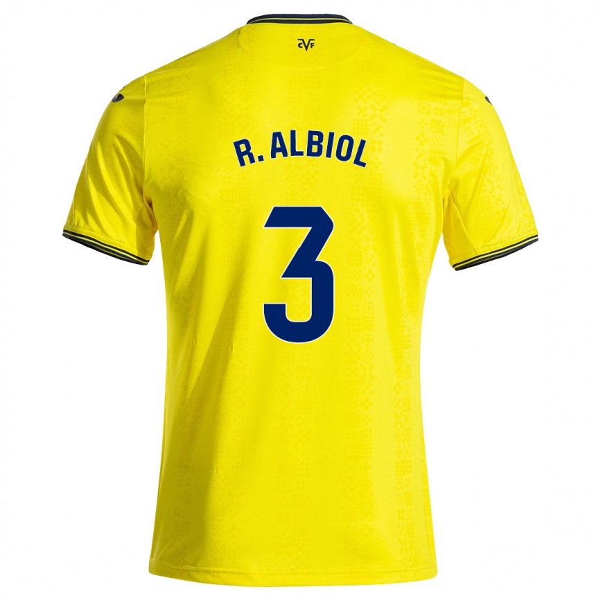 Hombre Fútbol Camiseta Raúl Albiol #3 Amarillo Negro 1ª Equipación 2024/25 México