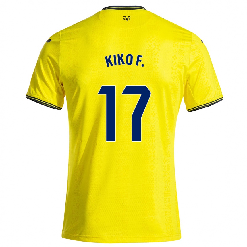 Hombre Fútbol Camiseta Kiko Femenía #17 Amarillo Negro 1ª Equipación 2024/25 México