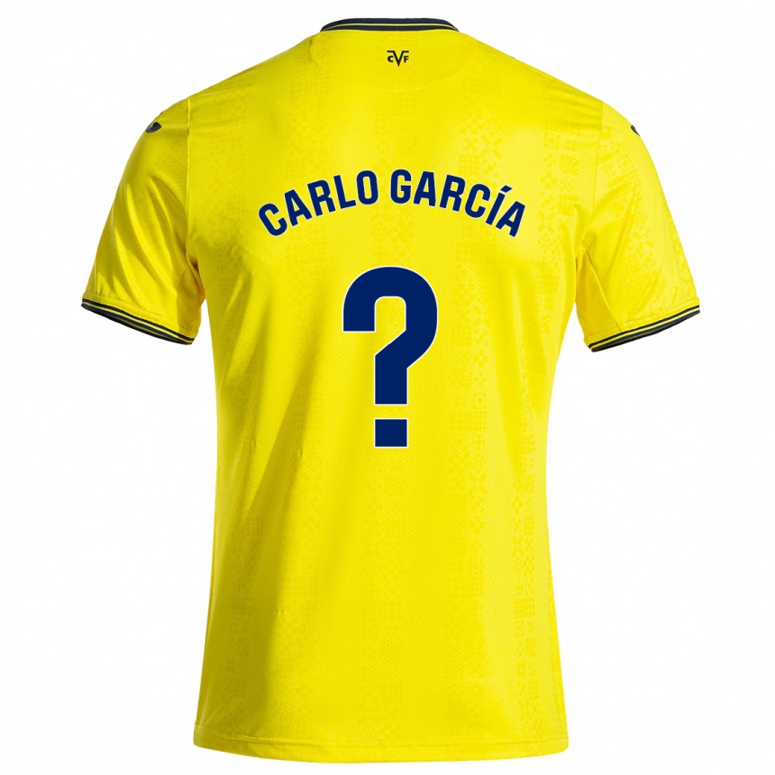 Hombre Fútbol Camiseta Carlo García #0 Amarillo Negro 1ª Equipación 2024/25 México