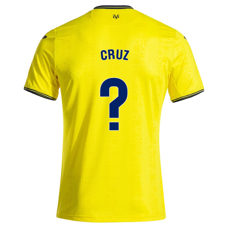 Hombre Fútbol Camiseta Daniel Cruz #0 Amarillo Negro 1ª Equipación 2024/25 México