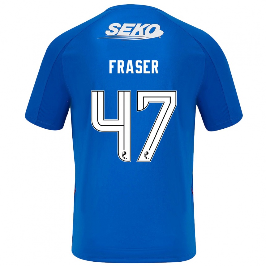 Hombre Fútbol Camiseta Robbie Fraser #47 Azul Oscuro 1ª Equipación 2024/25 México