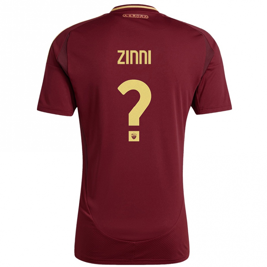 Hombre Fútbol Camiseta Raul Zinni #0 Rojo Marrón Dorado 1ª Equipación 2024/25 México