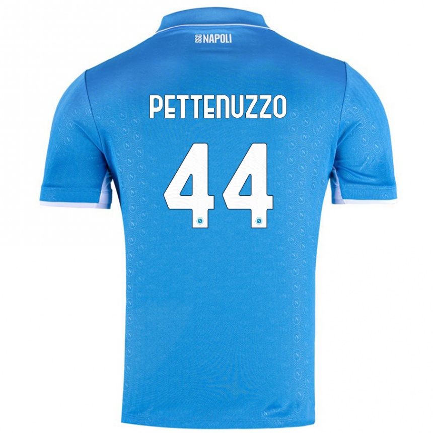 Hombre Fútbol Camiseta Tecla Pettenuzzo #44 Azul Cielo 1ª Equipación 2024/25 México