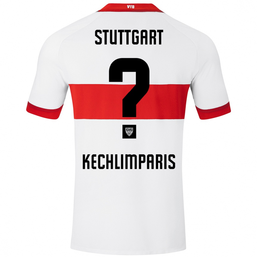 Hombre Fútbol Camiseta Ioannis Kechlimparis #0 Blanco Rojo 1ª Equipación 2024/25 México